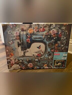 Sewing Machine Diamond Art, Mounted Canvas, Diamon Painting, New, Full Kit